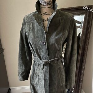 Suede leather jacket